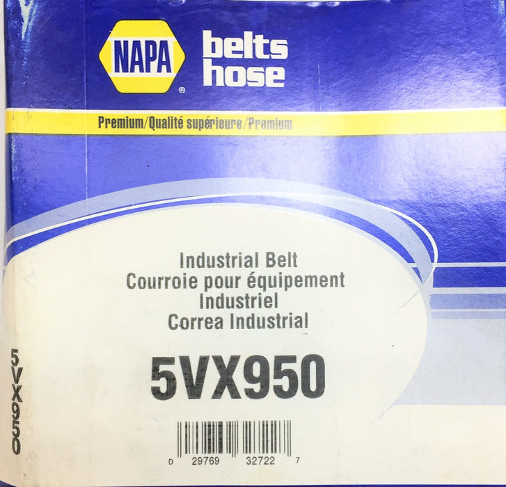 NAPA Premium Industrial Belt 5VX950 NOS