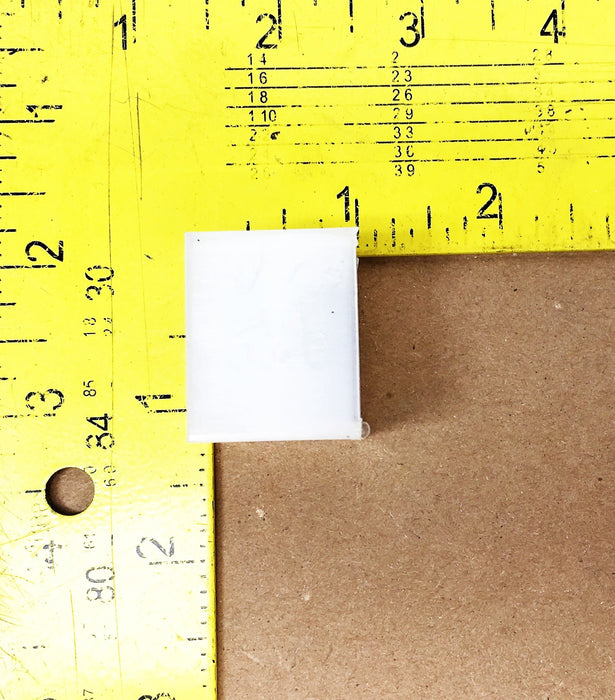 Unbranded 1X1-1/4 Inch Plastic Square Insert 8020221 [Lot of 22] NOS