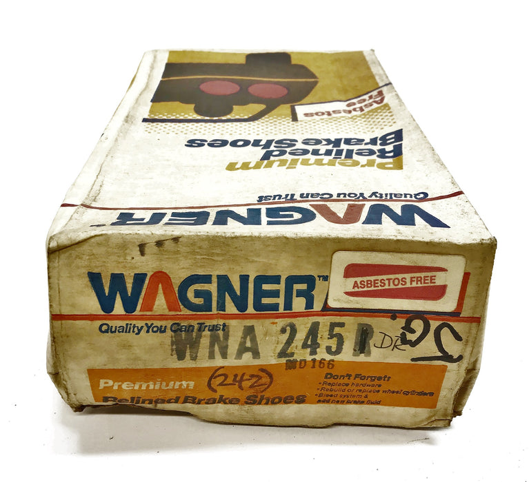 Wagner Re-Lined Brake Shoe Set WNA245R NOS