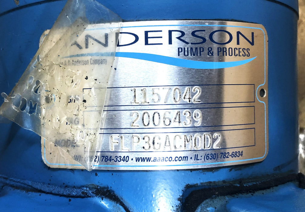 Leeson Electric Motor With 3GACMOD2 FLowserve Pump 120043.00 (C145K11FB1C) NOS