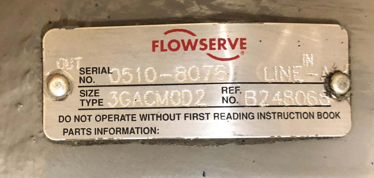 Leeson Electric Motor With 3GACMOD2 FLowserve Pump 120043.00 (C145K11FB1C) NOS