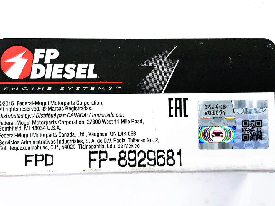 FP Diesel 60 Series Thrust Bearing Shell Set FP-8929681 NOS