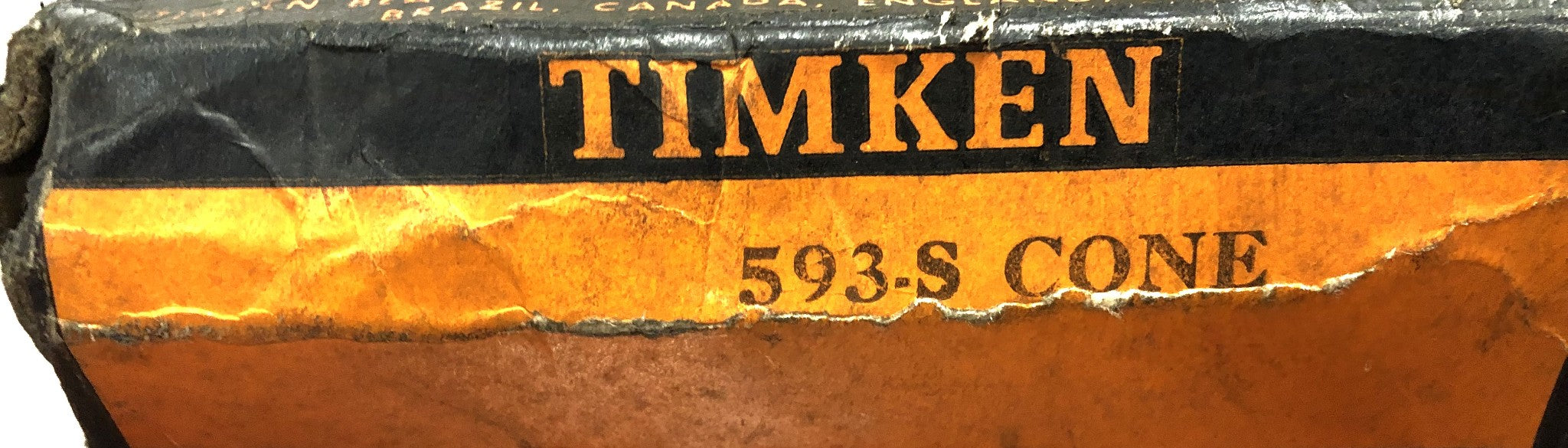 Timken Tapered Roller Bearing Cone 593-S NOS
