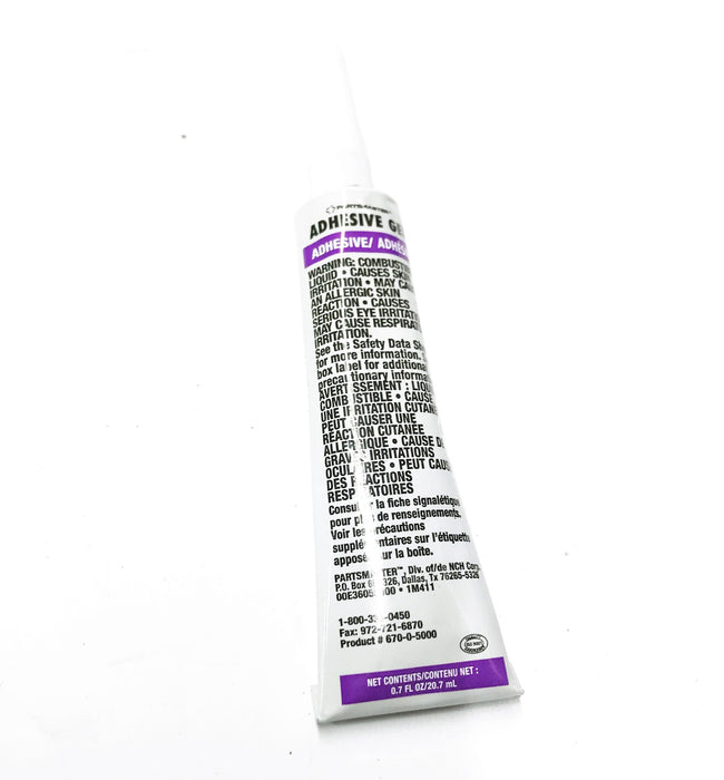Partsmaster 0.7 Oz. Adhesive Gel DY67005000 NOS