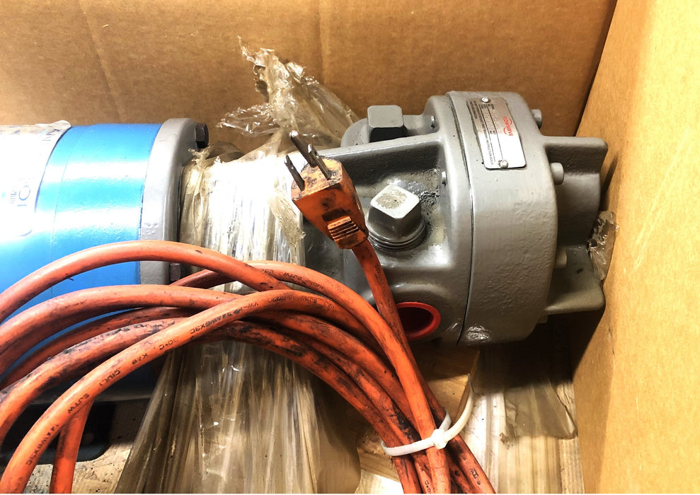 Leeson Electric Motor With 3GACMOD2 FLowserve Pump 120043.00 (C145K11FB1C) NOS