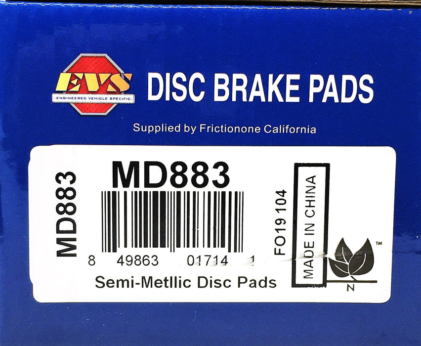EVS 4 Piece Disc Brake Pads Set MD883 NOS