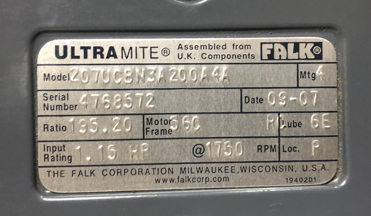 Falk Industries Ultramite UC Helical Concentric Gear 4768572 NOS