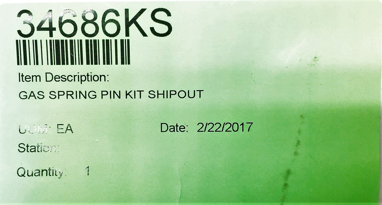Braun Gas Spring Pin Kit 34686KS NOS