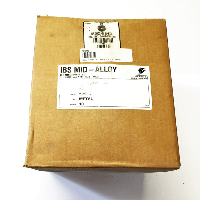IBS Incorporated 9"x1/4"x5/8-11 Mid Alloy Grinding Wheel 62006 [Lot of 5] NOS