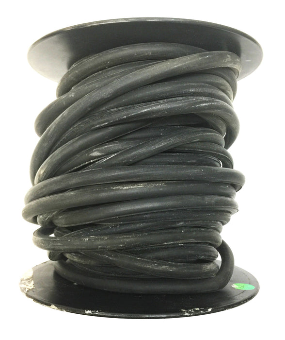 Unbranded 7/16" x 100' Black Solid Core Rubber Rope NOS