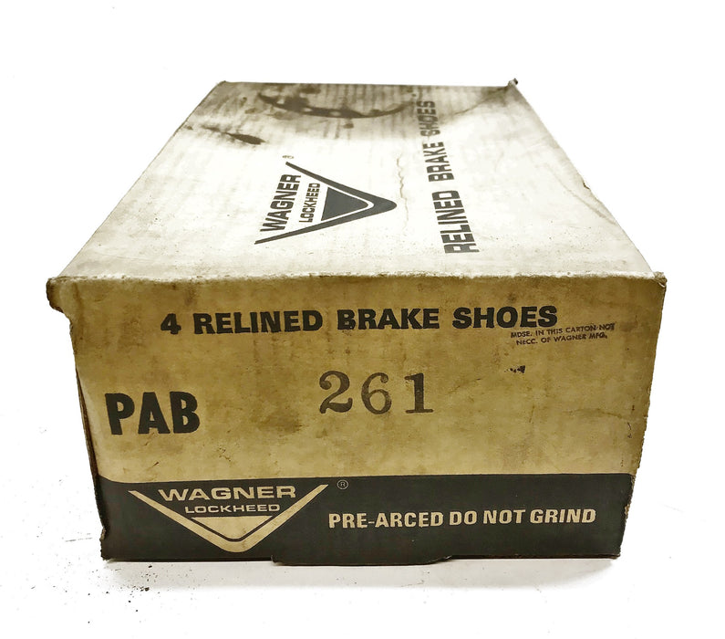 Wagner Re-Lined Brake Shoe Set PAB261 NOS