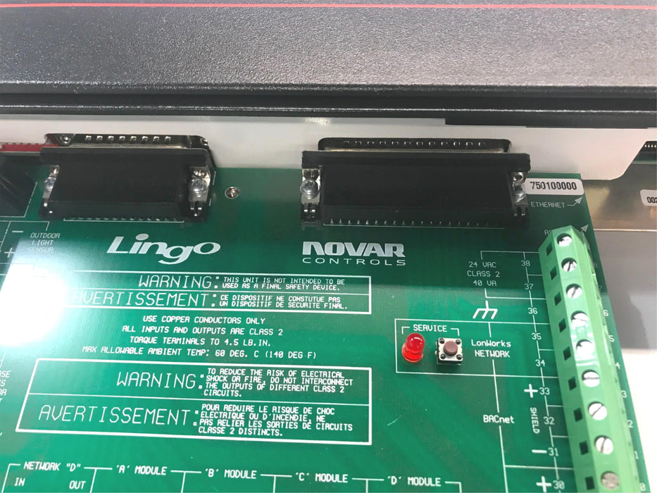 Novar Controls Lingo Logic One Modem Control Processor (750100000)750004000 USED