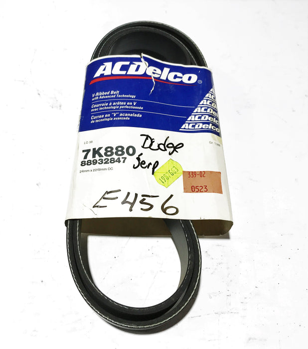 ACDelco Serpentine Belt 7K880 NOS