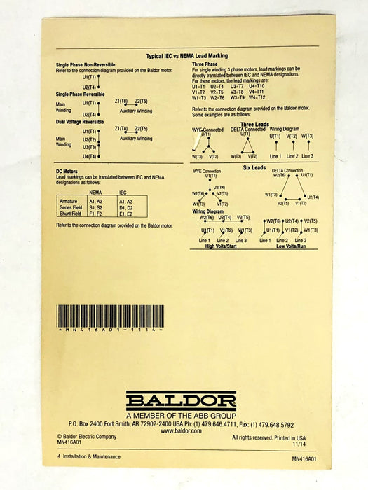 Baldor SuperE 20HP 230/460V 48/24Amp 1770RPM AC Motor EM2334T (09P011T459) NOS