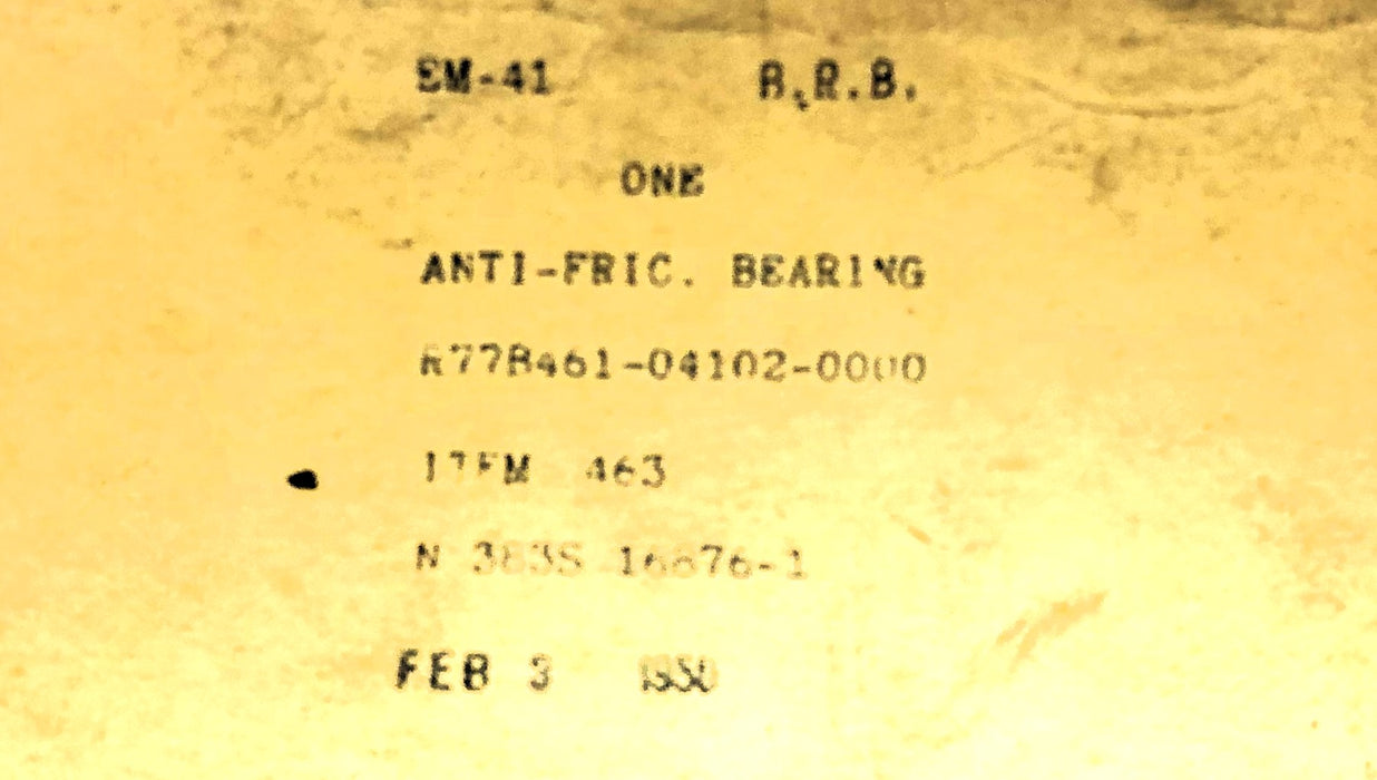 B&RB Thrust Roller Bearing EM41 NOS