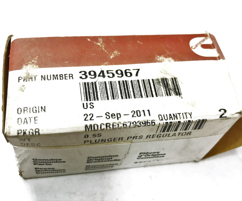 Cummins OEM PRS Regulator Plunger 3945967 NOS