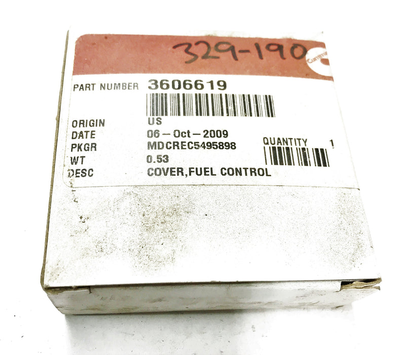 Cummins OEM Fuel Control Cover 3606619 NOS