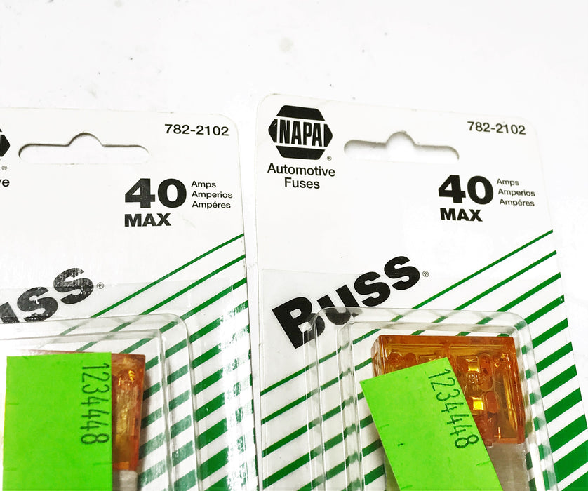 NAPA/Buss 40A Fuse 782-2102 [Lot of 4] NOS