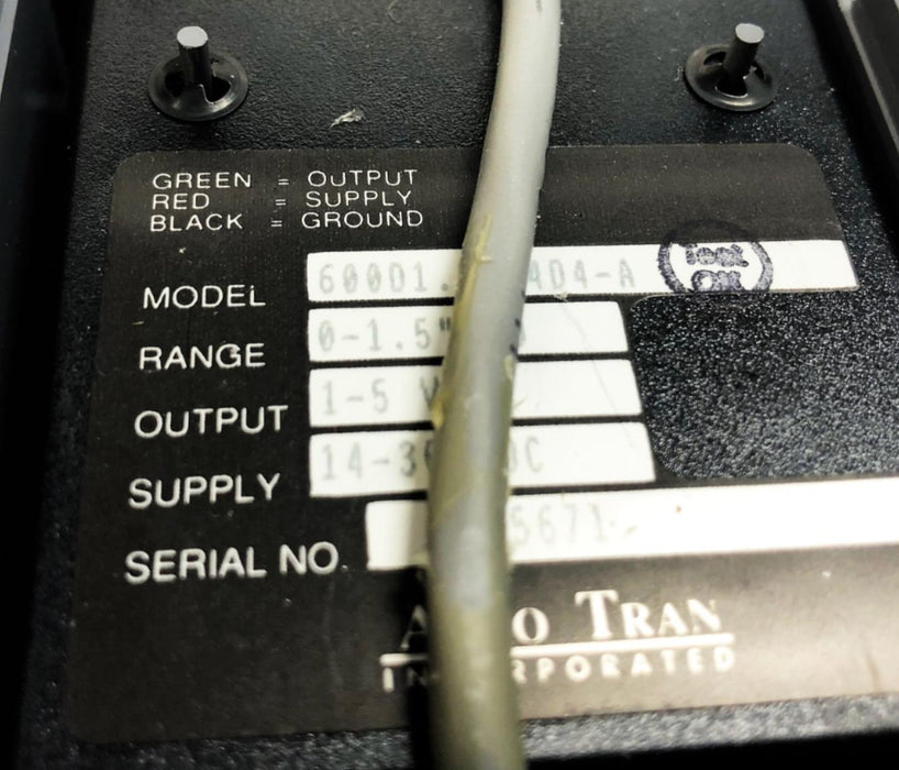 Auto Tran Differential Pressure Transducer 600D1.5"24D4-A [Lot of 2] USED