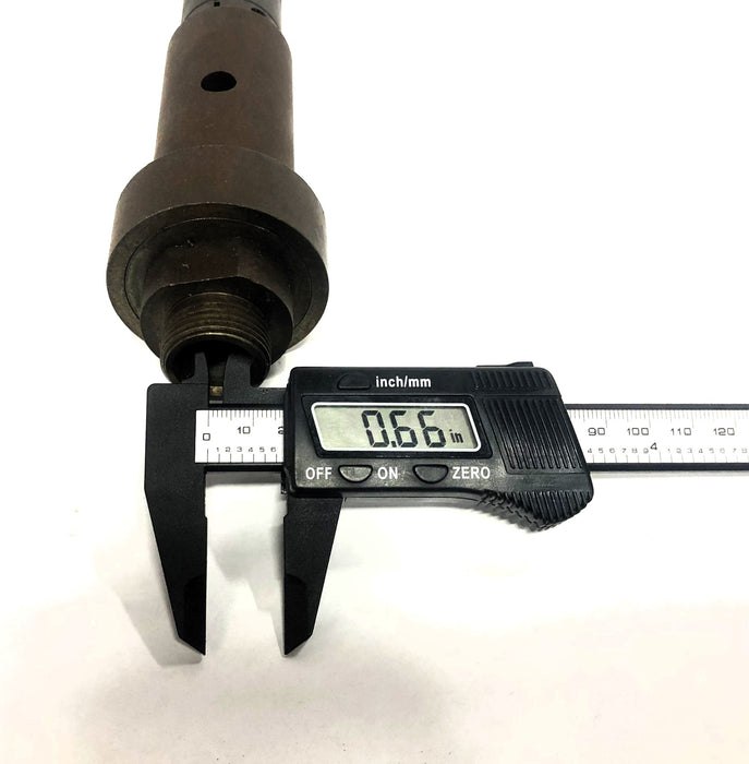 NIC 14-1/2 Inch OAL 0.66 Inch ID 6 Thread Drill Attachment 16-1U-3-1 NOS