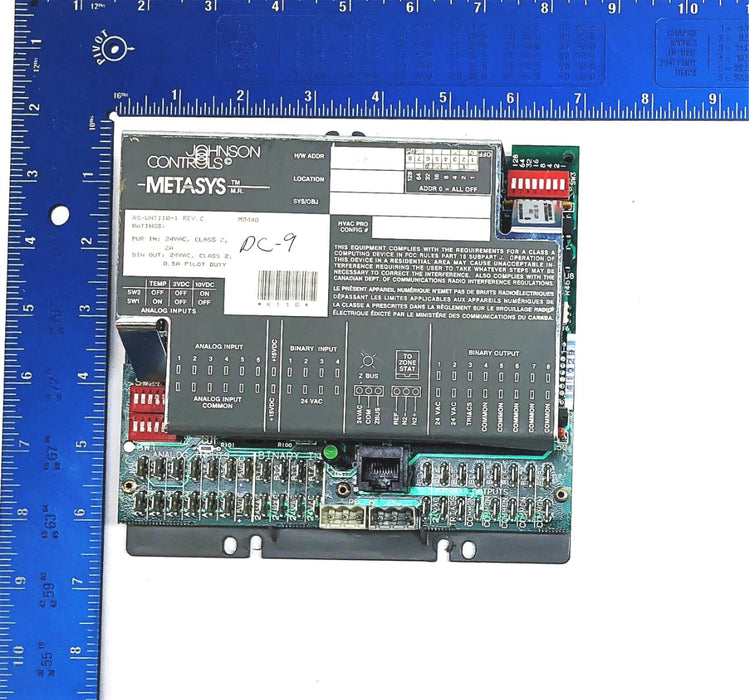 Johnson Controls Rev-C Air Volume Controller AS-UNT-110-1 USED