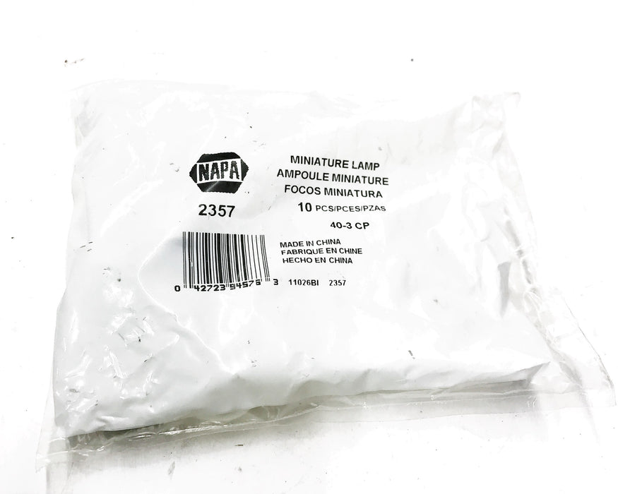 NAPA Miniature Bulb 2357 [Lot of 10] NOS