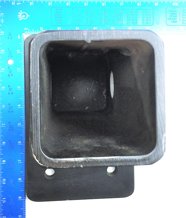 Unbranded Heavy-Duty Pintle Hook Mount 3.5" x 3.5" Receiver x 11"(L) NOS