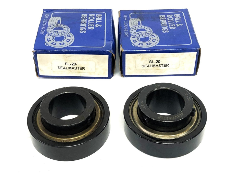 SealMaster Bearing Insert SL-20 [Lot of 2] NOS