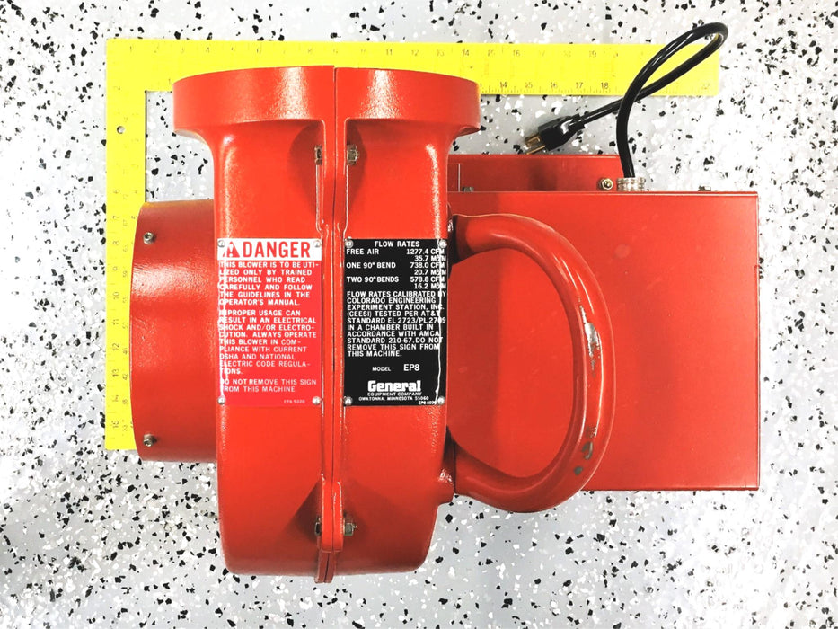 General Equipment VelociMax Portable Air Ventilation Blower EP8 NOS
