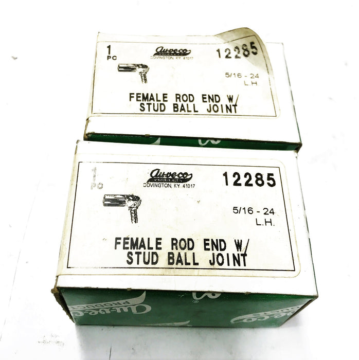 Auveco Female Rod End w/ Stud Ball Joint 12285 [Lot of 2] NOS
