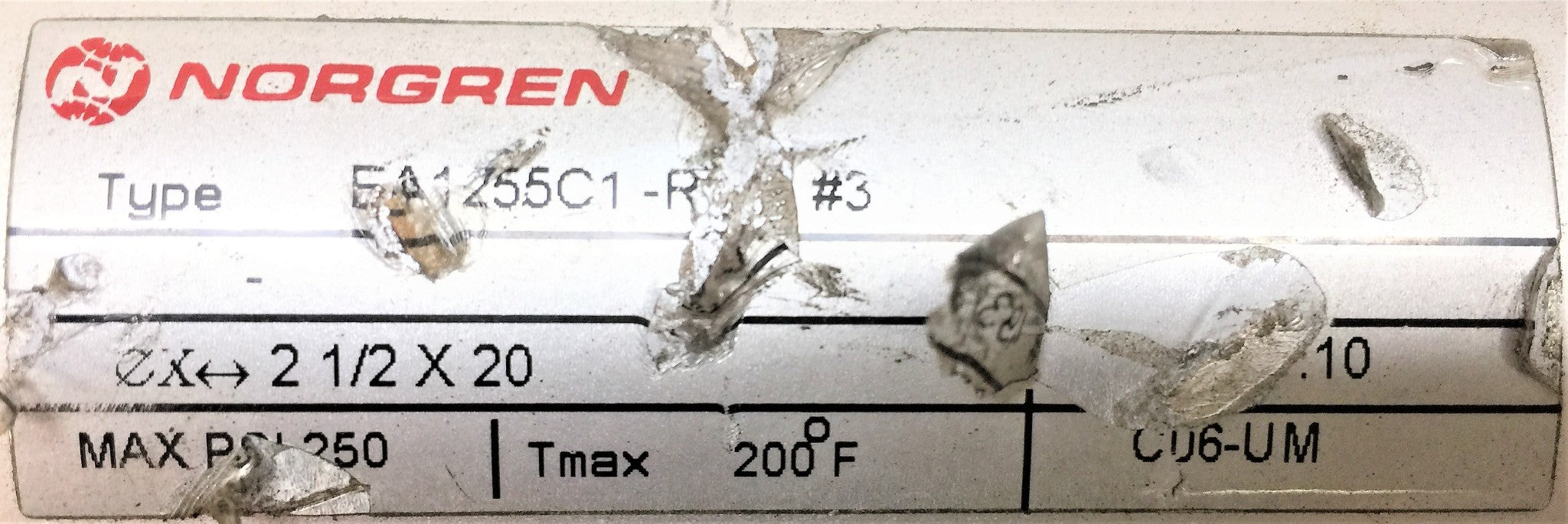 NORGREN Pneumatic Cylinder EA1255C1-R NOS