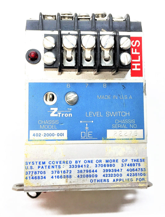 Z-TRON Level Switch 402-2000-001 NOS