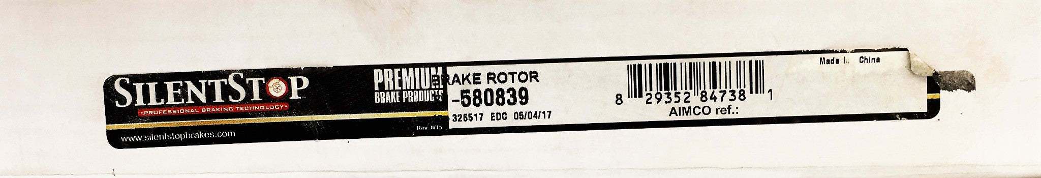 SilentStop Brake Rotor SB-580839 NOS
