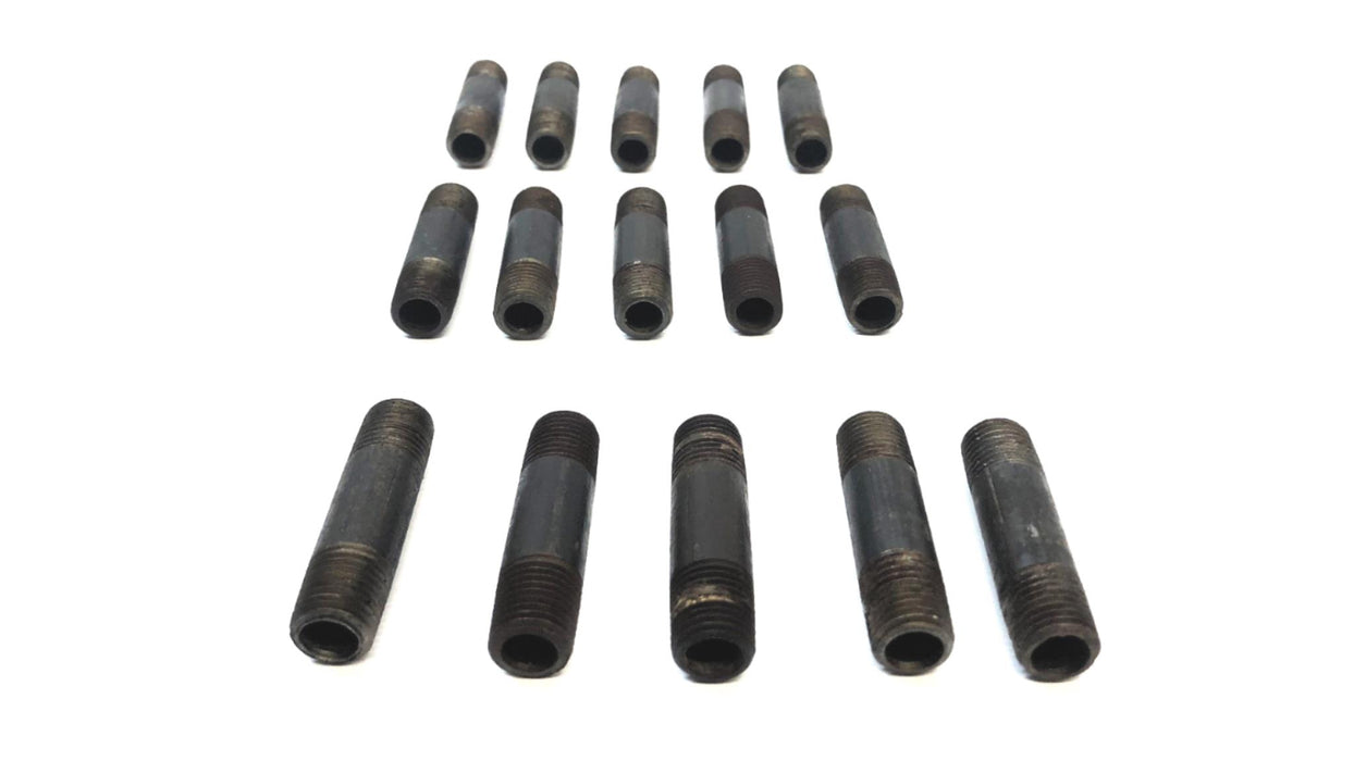 Unbranded 1/4" x 2" Black Iron Nipple Schedule 40 [Lot of 15] NOS