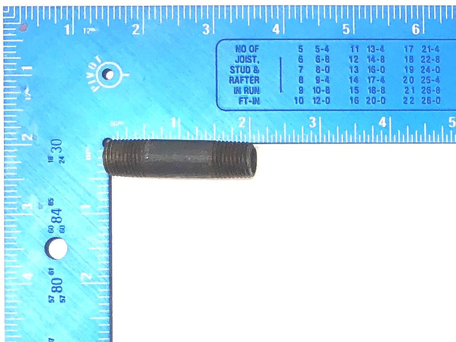 Unbranded 1/4" x 2" Black Iron Nipple Schedule 40 [Lot of 15] NOS