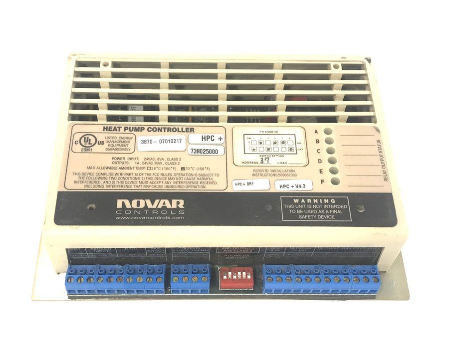 Novar Controls HPC+ Heat Pump Controller HPC+BRF HPC+V4.3 738025000 USED