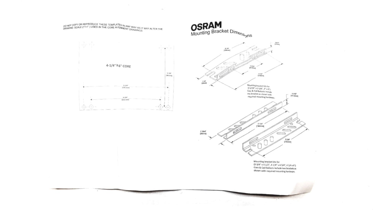Osram 120/208/240/277/480V Magnetic Ballast LU400/SUPER5-KIT (47647-C) NOS