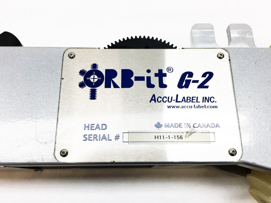 Accu-Label Inc. Orbit G-2 Label Applicator H11-1-156 USED