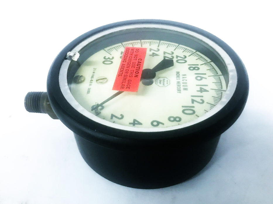 Vintage Acco Heilcoid Gage Vacuum Pressure Gage 411-R NOS