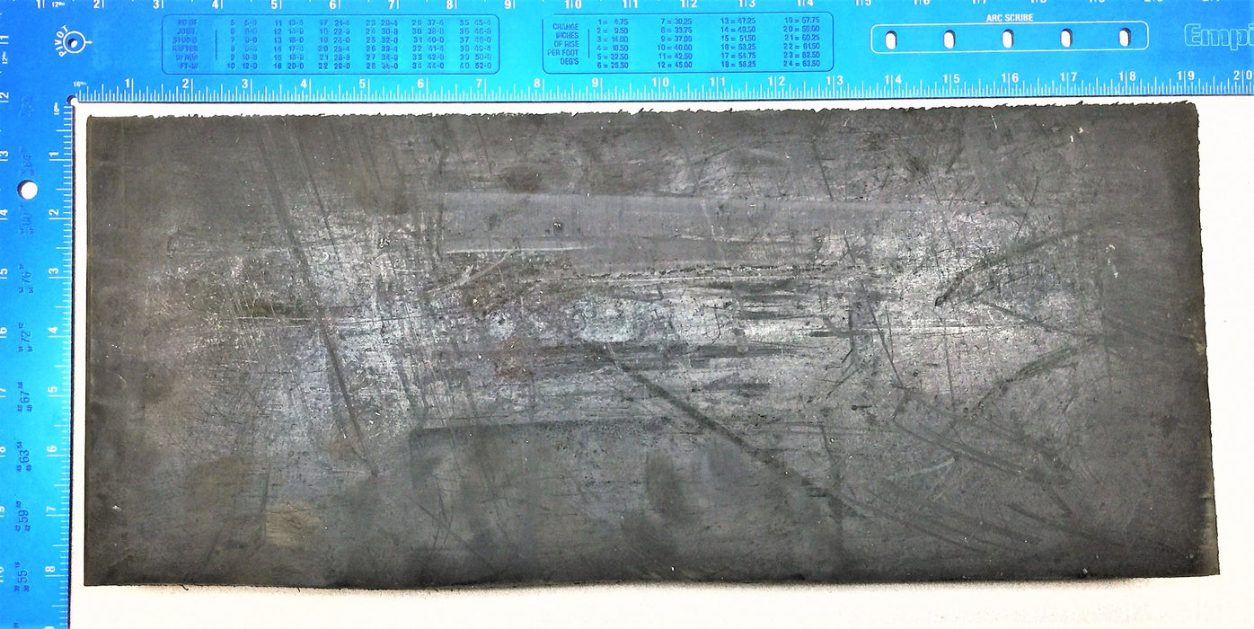 UNBRANDED 17-1/2" x 7-1/4" x 2" Thick Rubber Sheet NOS