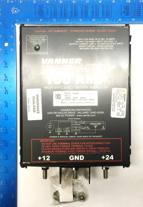 Vanner 100 Amp Voltmaster High-Efficiency Battery Equalizer 66100B NOS