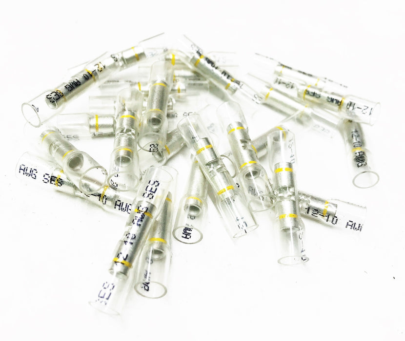 Partsmaster 110-12 AWG "Shrink&Crimp" Butt Connector DY20361015 [Lot of 25] NOS