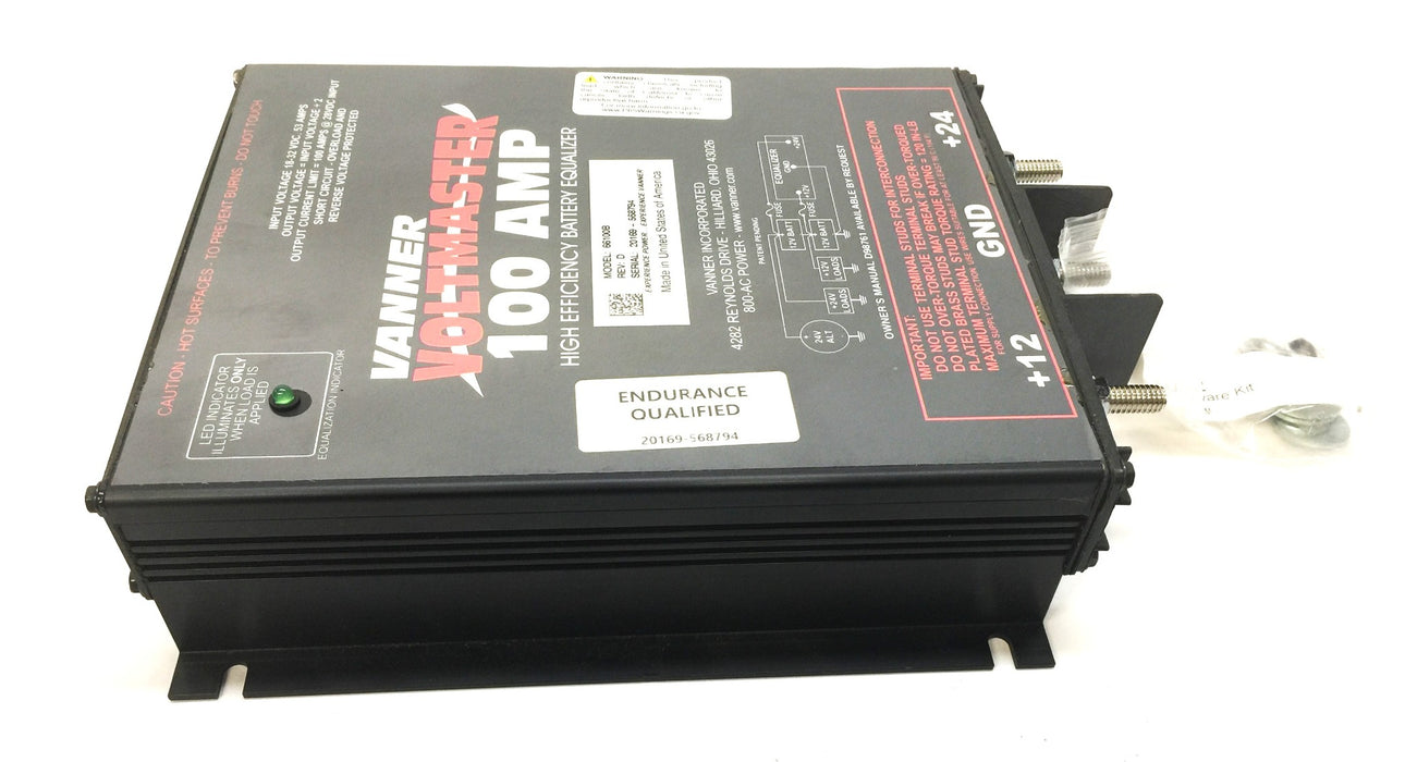 Vanner 100 Amp Voltmaster High-Efficiency Battery Equalizer 66100B NOS