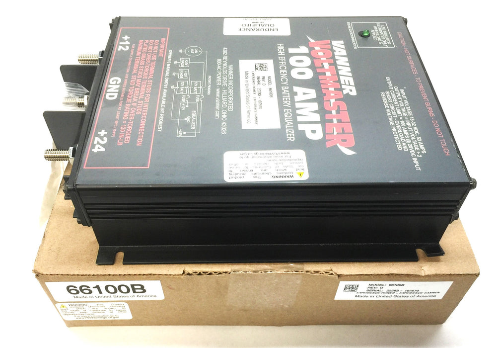 Vanner 100 Amp Voltmaster High-Efficiency Battery Equalizer 66100B NOS