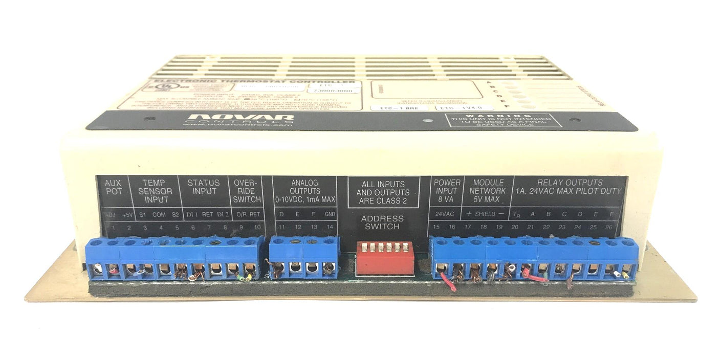 Novar Electronic Thermostat Controller ETC-1 BRE ETC-1V4.0 738003000 USED