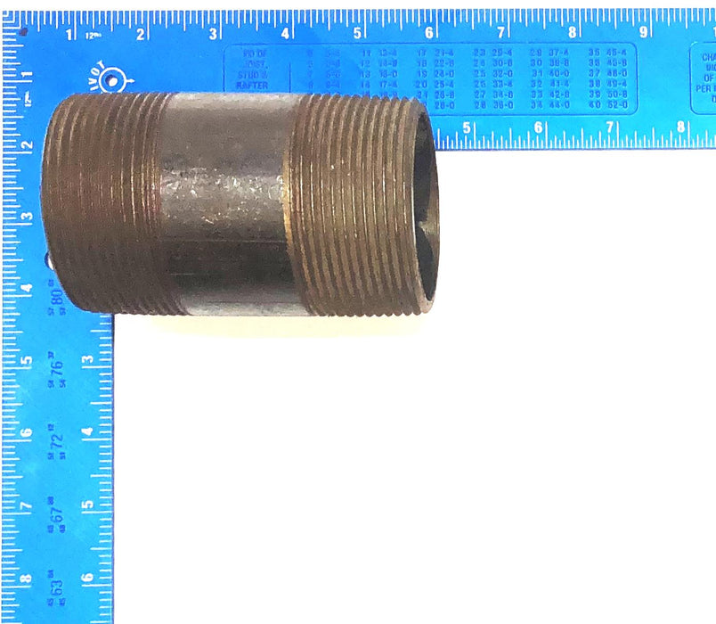 Unbranded 2-1/2" x 4-1/2" Black Steel Pipe Nipple Schedule 40 NOS