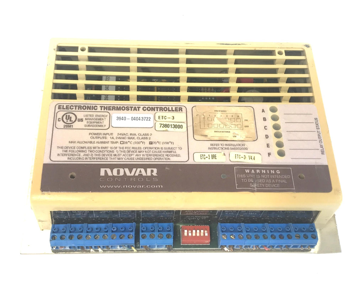 Novar Electronic Thermostat Controller ETC-3 BRE ETC-3V4.4 738013000 U ...
