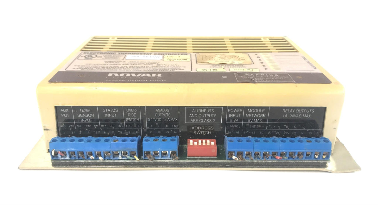 Novar Electronic Thermostat Controller ETC-3 BRE ETC-3V4.4 738013000 USED