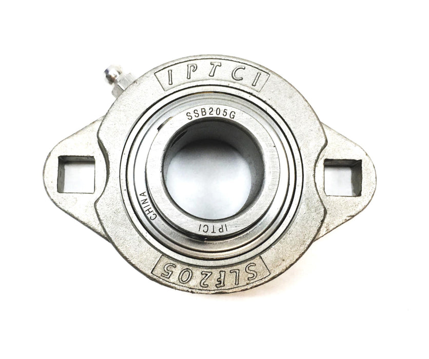 IPTCI Bearings 25MM Set Screw Lock 2-Bolt Flange Bearing SSBSLF205-25MMG NOS