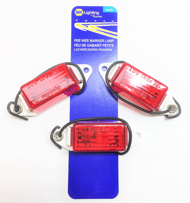 NAPA Lighting/TRUCK-LITE Red Pee Wee Marker Lamp 1507D [Lot of 3] NOS